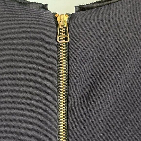 Sea New York Nautical Red Off-White & Navy Blue Sleeveless Peplum Top - Size 8 - Picture 5 of 8